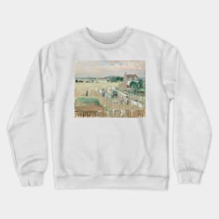 Hanging the Laundry out to Dry by Berthe Morisot Crewneck Sweatshirt